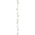 Jute Garland with White Jingle Bells and Metal Sprigs  | Putti Christmas Decorations 