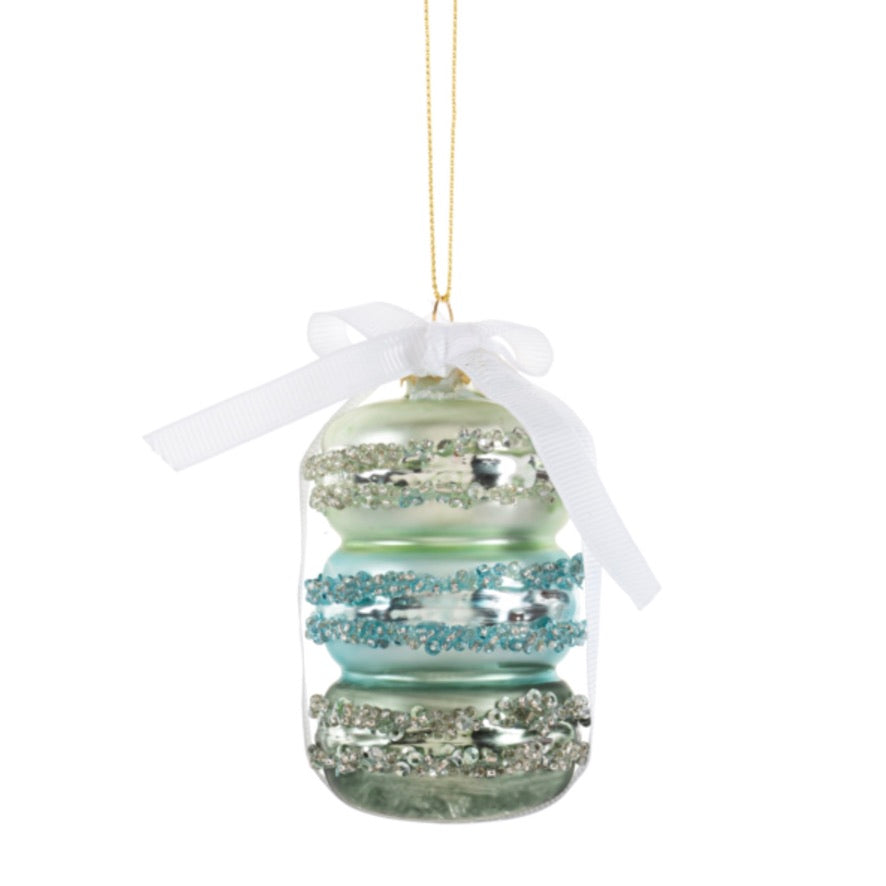 Mint Macaron Glass Ornament | Putti Christmas Decorations 