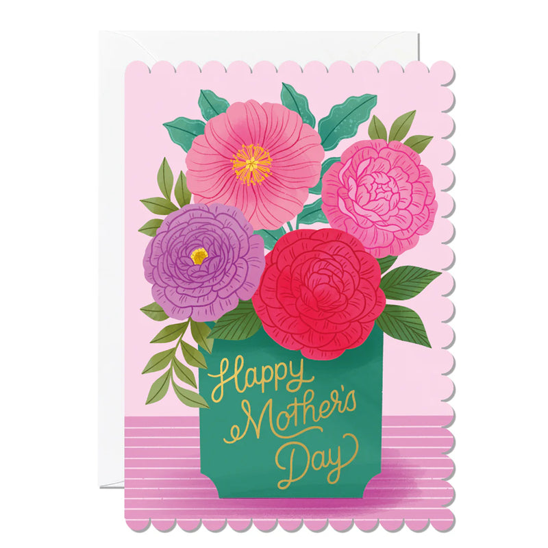 "Happy Mother's Day" Vase Greeting Card | Putti Celebrations 