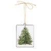 Fir Tree Tin Ornament