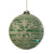 Mint with Snowflake Swirl Glass Ball ornament