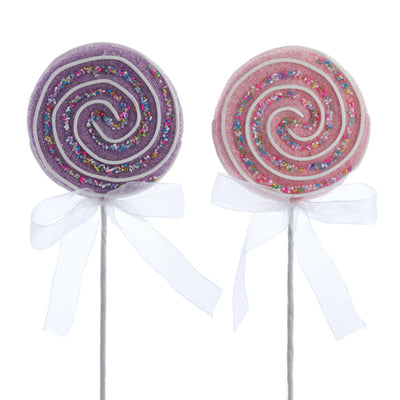 Sprinkles Lollipop Pick - Pink