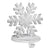 White Snnowflake Stocking Holder | Putti Christmas Decor 