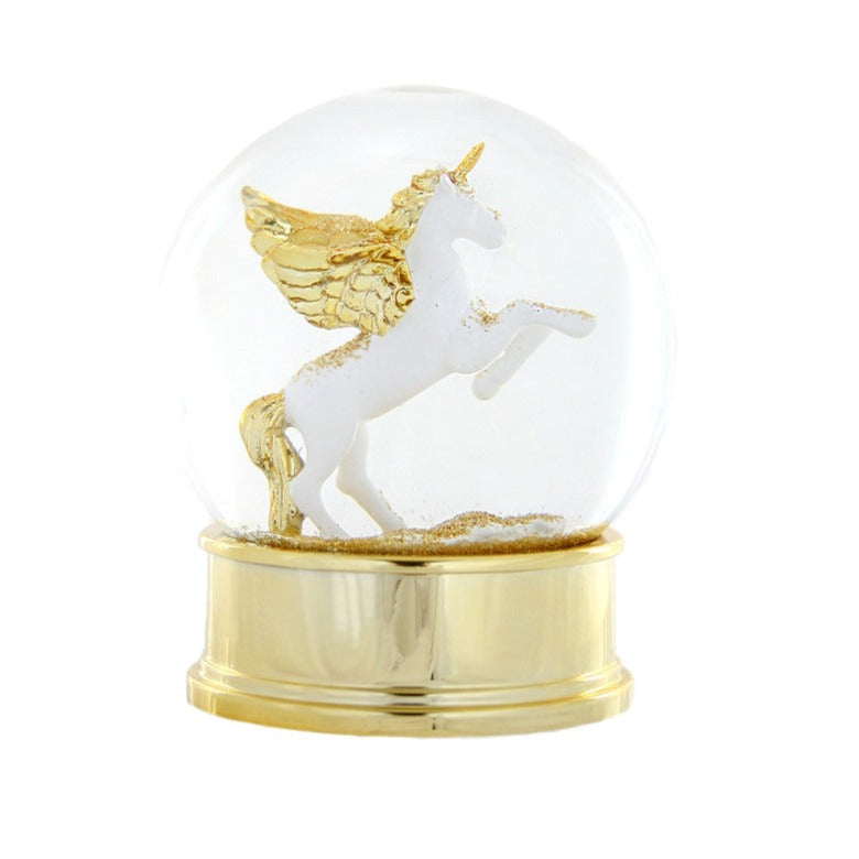 Cody Foster Gold Unicorn Snow Globe | Putti Christmas Canada 