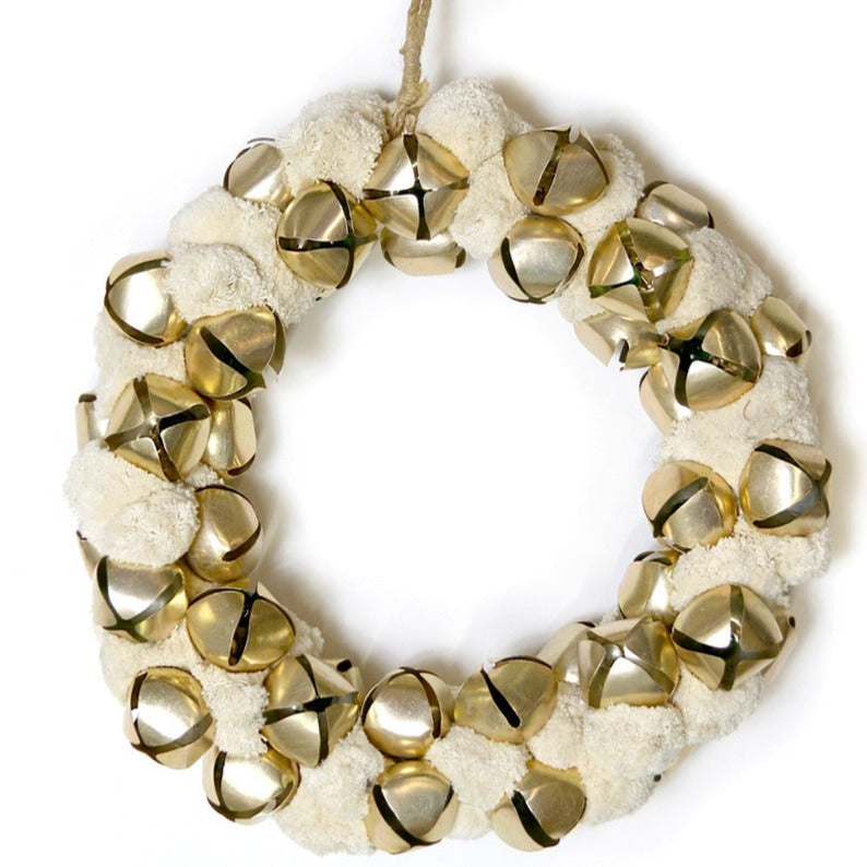 Cody Foster Ivory Bell wreath | Putti Christmas Decorations 