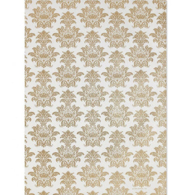 Midori White and Gold Pineapple Wrapping Paper - 2 Sheet Roll