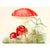 Toadstool Little Vintage Greeting Card