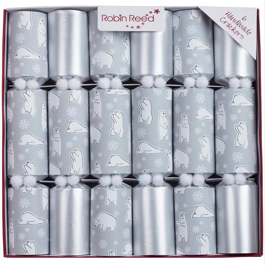 Robin Reed "Racing Polar Bear" Christmas Crackers | Putti Christmas Canada