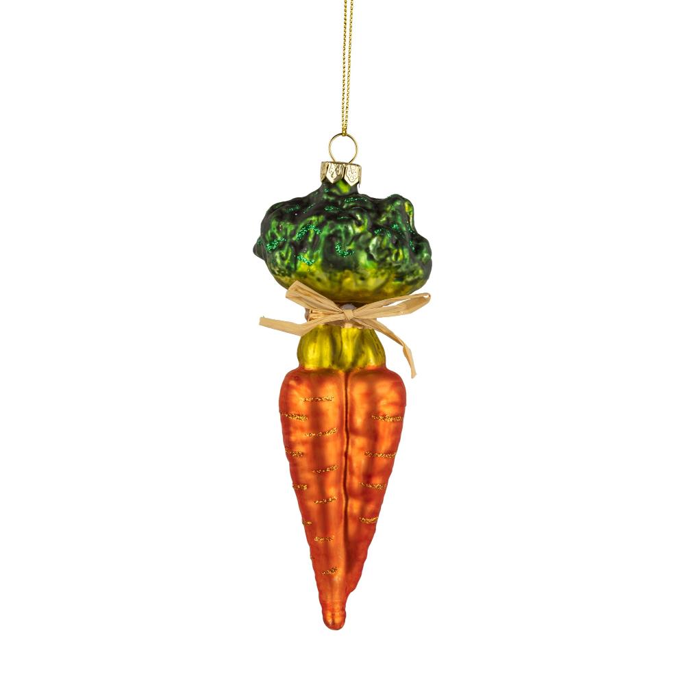 Carrot Glass Ornament | Putti Christmas Decorations 