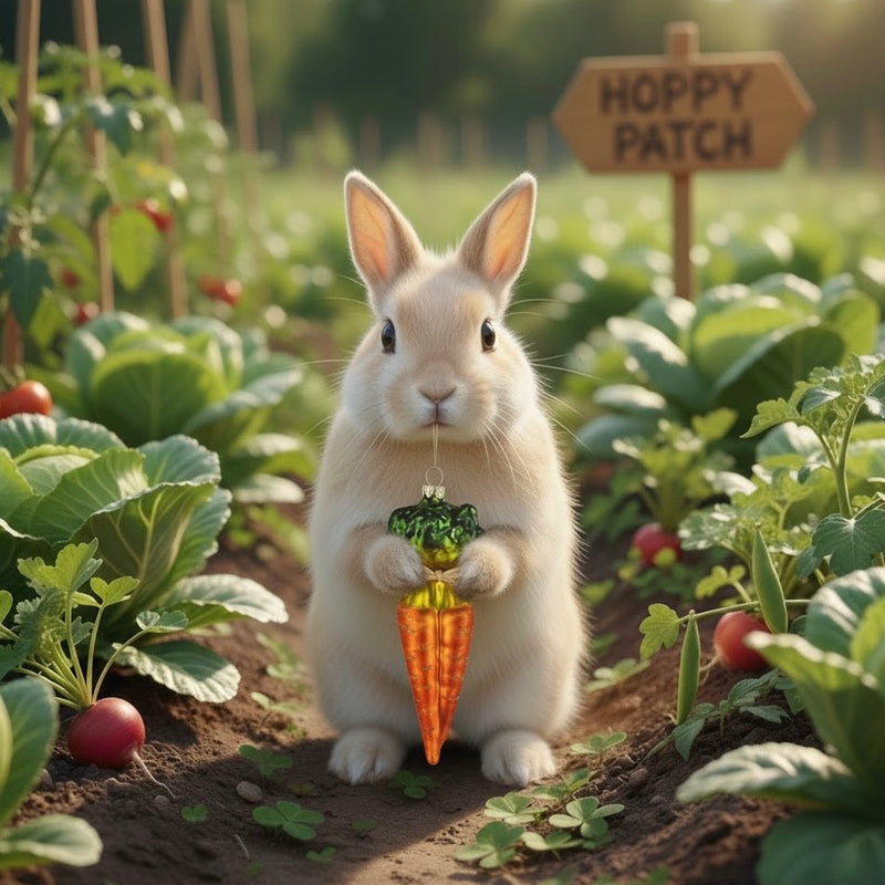 Carrot Glass Ornament | Putti Christmas Decorations 