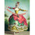 "Happy Happy Birthday!" Lady With Banner Greeting Card | Putti Fine Furnishings 