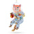 Cat the Astronaut Glass Ornament | Putti Christmas Decorations 