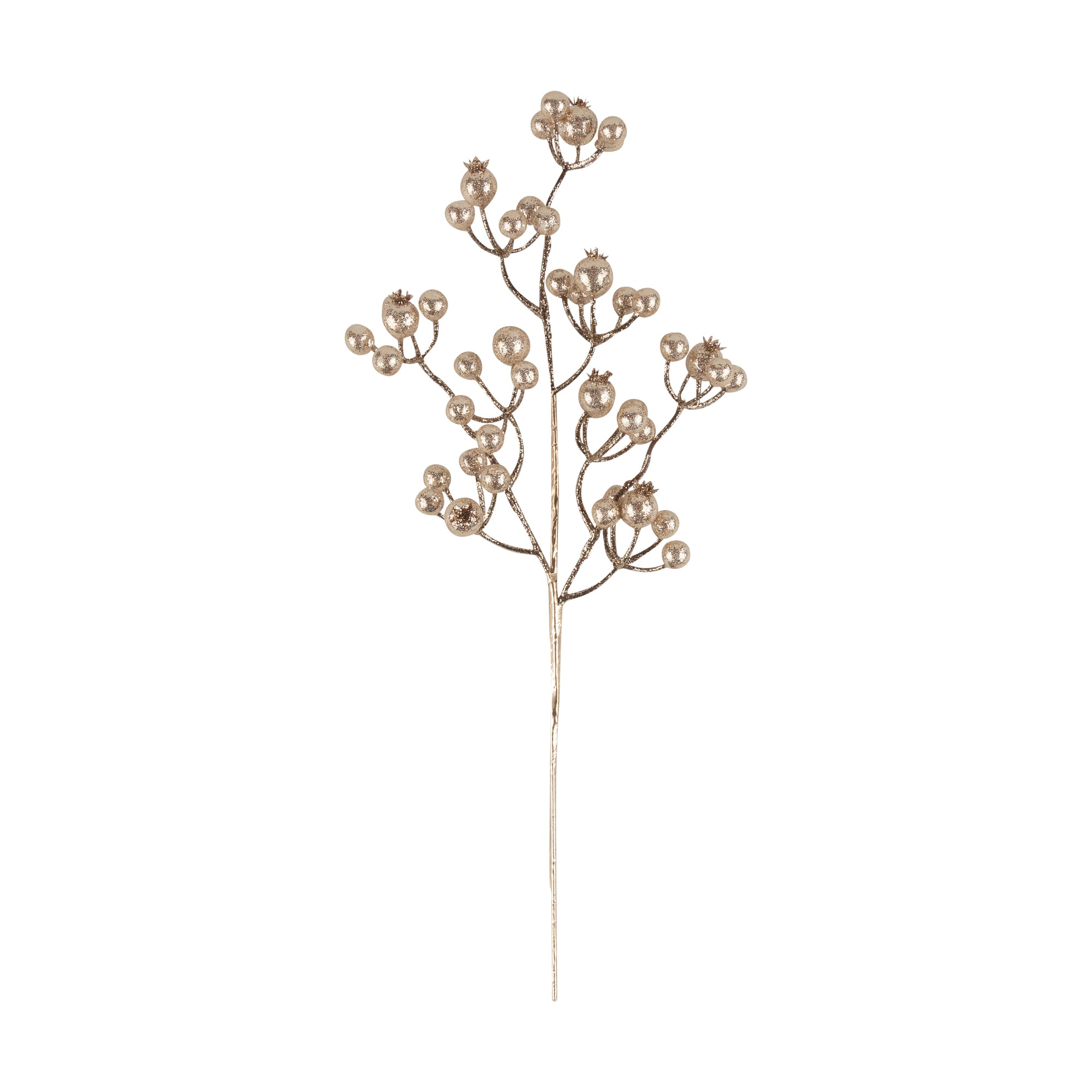 Champagne Gold Cranberry Pick | Putti Christmas Celebrations 