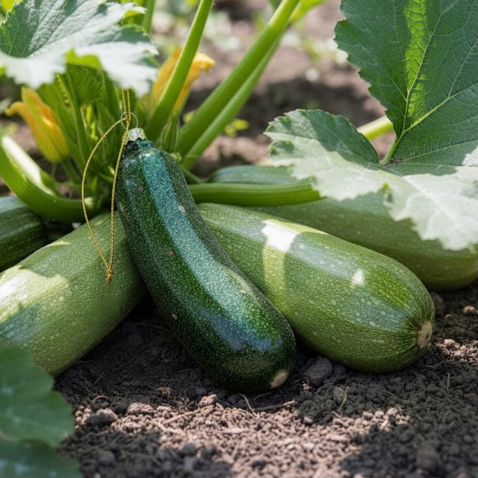 Cody Foster Zucchini Glass Ornament  | Putti Christmas Decorations