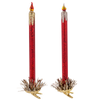 Red Glass Clip-on Candle Ornaments