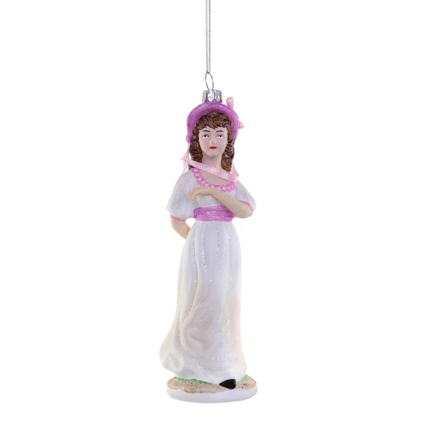 Cody Foster Pink Girl Glass Ornament  | Putti Christmas Decorations