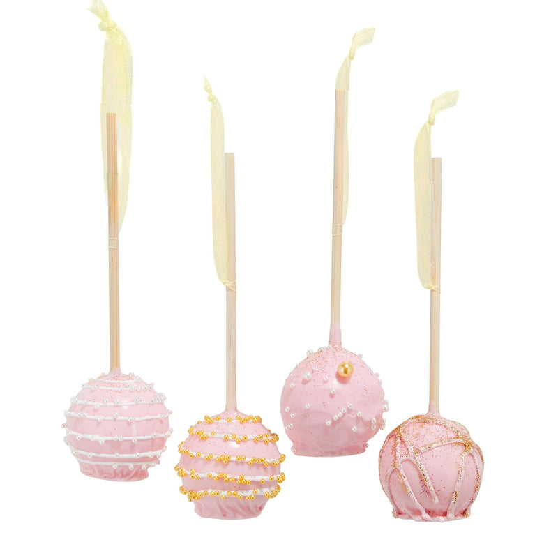 Pink Cake Pop Ornament