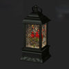 Cardinals in Black Perpetual Snow Lantern | Putti Christmas