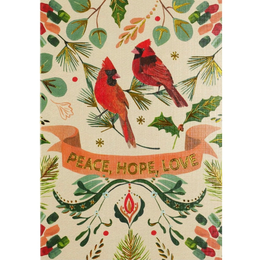 Festive Cardinals Small Boxed Holiday Cards