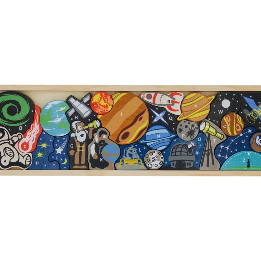 Space A to Z Puzzle & Playset | Le Petite Putti 