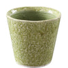 Terracotta Pot with Green Crackled Glaze