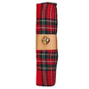 Jingle Bell Wrapped Towel - Red Tartan
