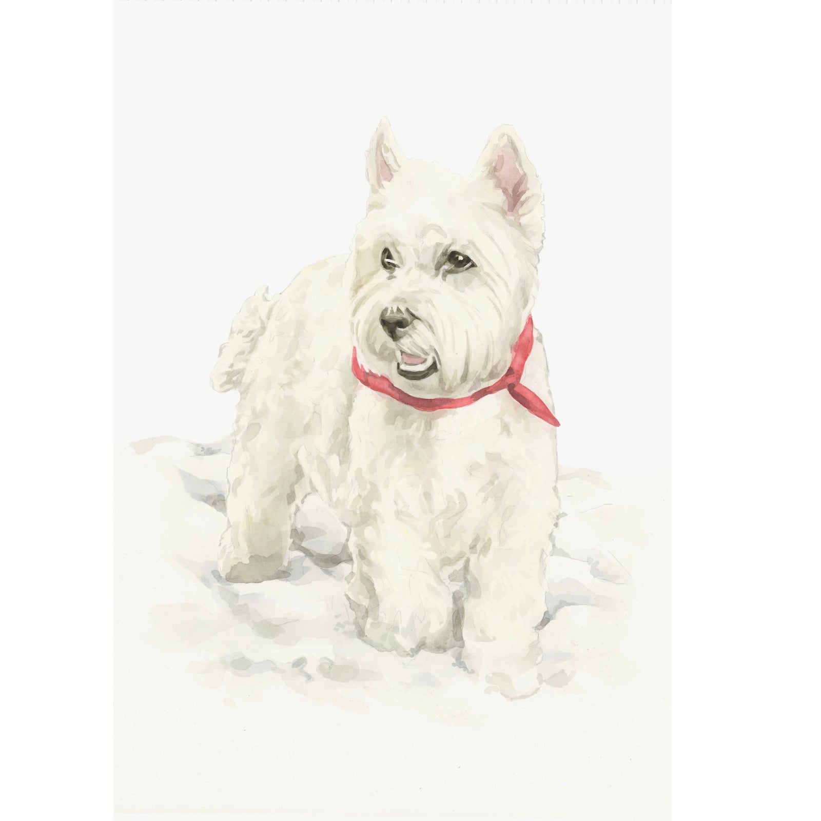 Sky the West Highland Terrier Christmas Greeting Card
