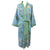 "Blue Blossom" Printed Cotton Ladies Robe | Putti Sleepware Canada