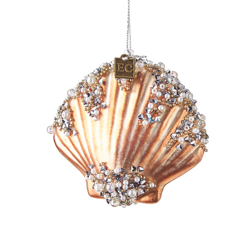 Eric Cortina Jewelled Shell Glass Ornament