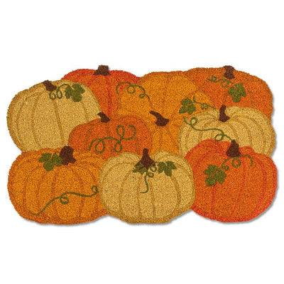 Die Cut Pumpkin Doormat | Putti Fine Furnishings Door Mats Canada