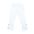 Doe a Dear - Ribbon Floral White Leggings