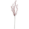 Red Wired Leaf Dangling Spray