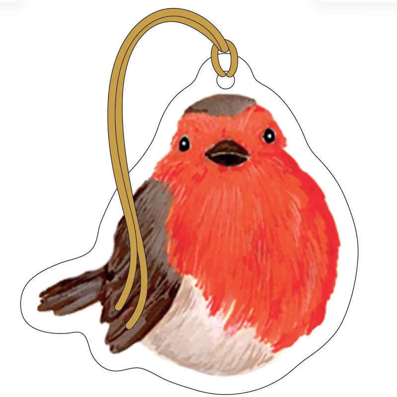 The Art File Die Cut Robin Gift Tags