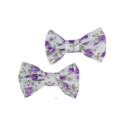 Great Pretenders Boutique Liberty Mini Bow Hairclips 2pcs - Purple  | Le Petite Putti