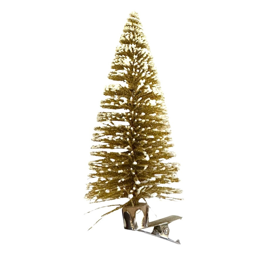Gold Brush Tree with Clip | Putti Christmas Canada 