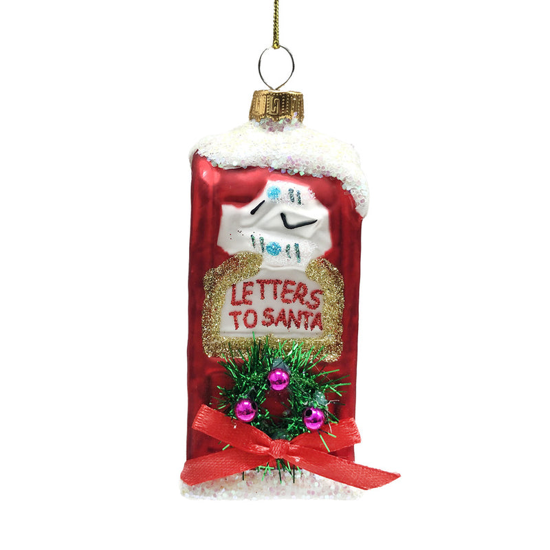 "Letters to Santa" Glass Ornament