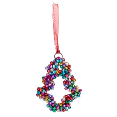 Multi Color Holiday Icon Bell Ornament | Putti Christmas Decorations