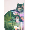 Clawed Monet Cut Out Cat Card