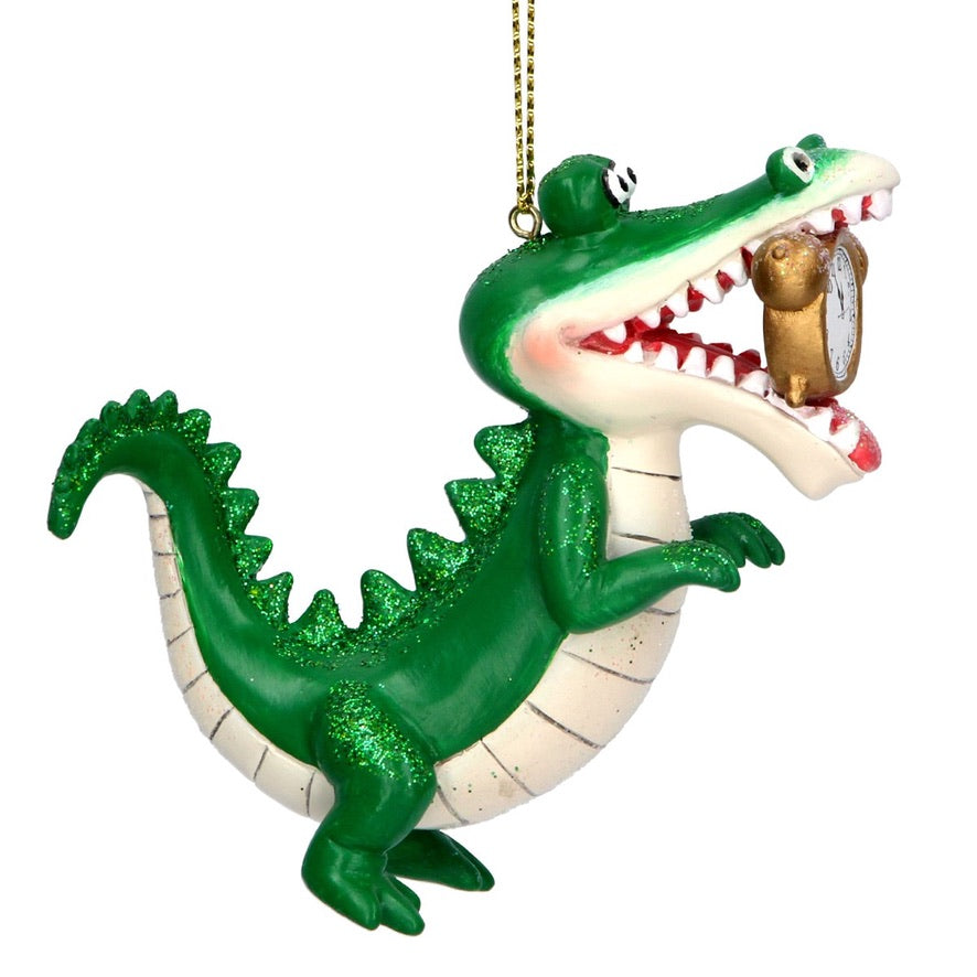 Tock` Crocodile Resin Ornament