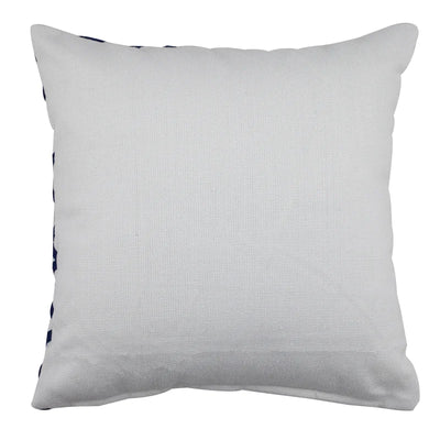 Navy Embroidered Indoor/Outdoor Pillow | Putti Fine Furnishings