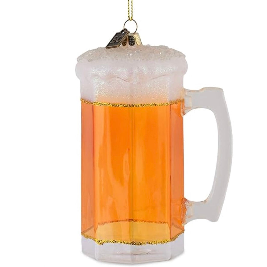Eric Cortina Beer Mug Glass Ornament | Putti Christmas Decorations