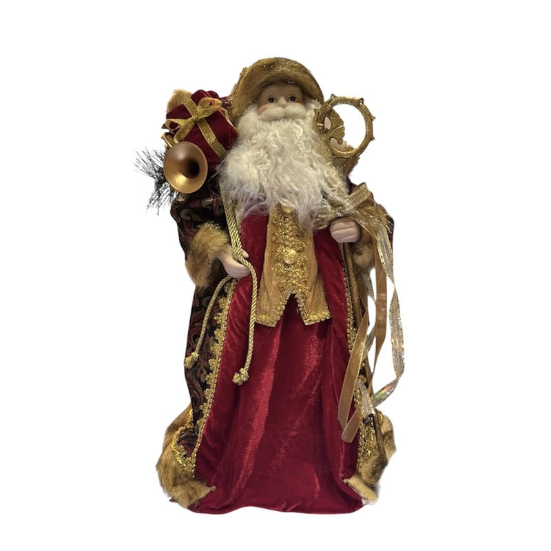 Red Velvet Santa Topper Figure