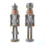 Silver and Platinum Wooden Nutcrackers