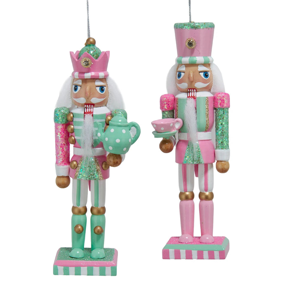 High Tea Wooden Nutcracker Ornament | Putti Christmas Decorations 