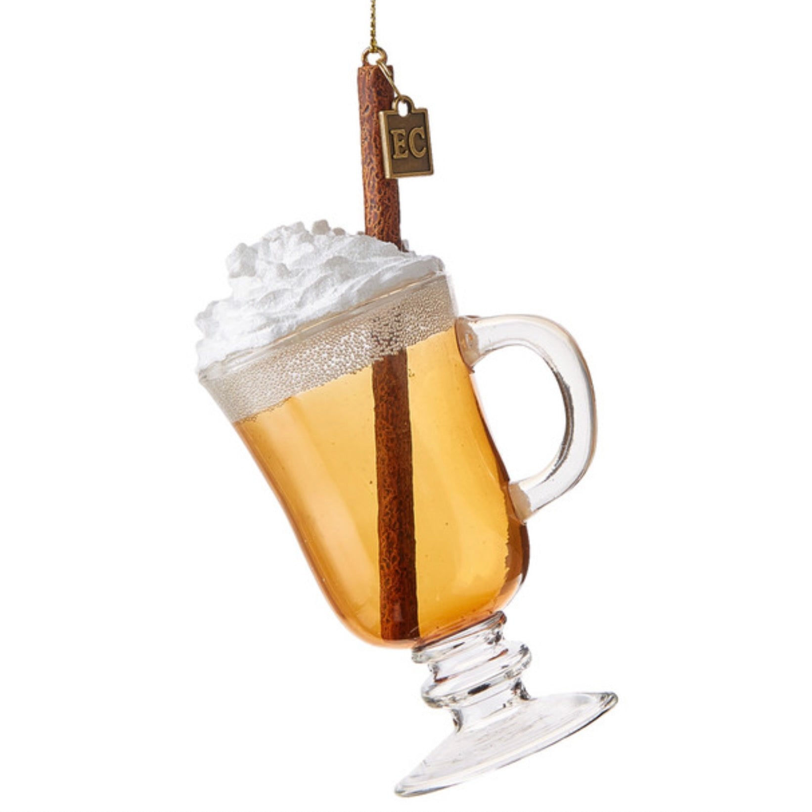 Eric Cortina Buttered Rum Glass Christmas Ornament