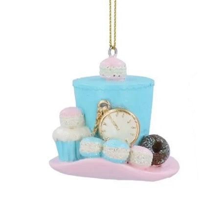 Madhatter Hat with Cakes Ornament
