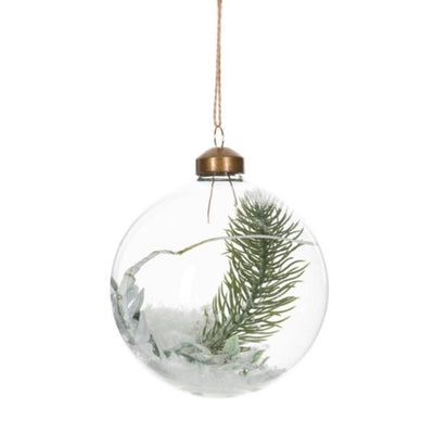 Winter Frost Glass Ball ornament | Putti Christmas Decorations