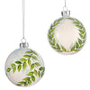 Laurel Leaf Glass Ball Ornament