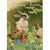 "Happy Easter" Brown Rabbits Greeting Card
