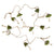 Dark Green Velvet Paper Mushroom Garland